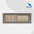 SAIP/SAIPWELL Certificado Nuevo Diseño de alta calidad 10 A House Wall Switch Socket Outlet